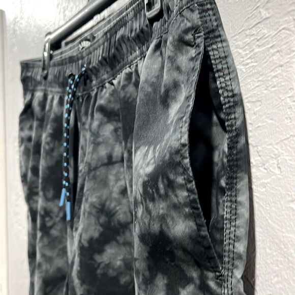 ☀️🏝️ Y2K BILLABONG Black/Gray Tie-Dye Boardshorts Swim Trunks Men Sz Medium -EU - Picture 5 of 8